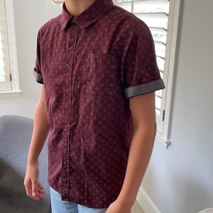 Boys button up shirt- kids medium